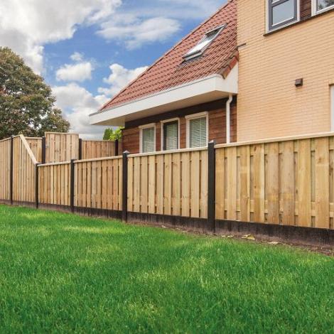 Tussenpaal antraciet *lichtgewicht  8.5 x 8.5 x 277 cm betonpaal