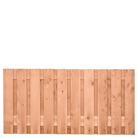 Tuinscherm lariks 21 planks (19+2) - Zwarte Woud 90x180cm - schutting
