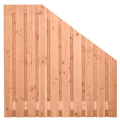 Tuinscherm lariks 21 planks - Zwarte Woud 180/90x180cm VERLOOP schutting
