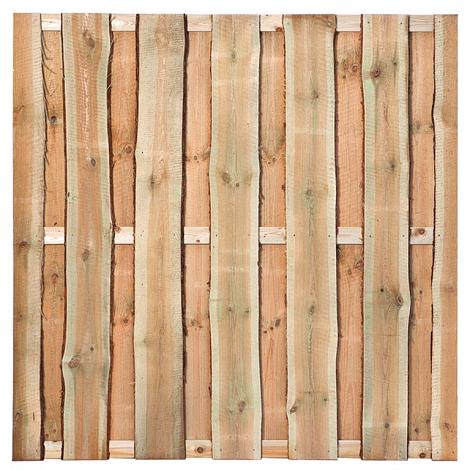 Tuinscherm geïmpregneerd 12 planks - Rustiek H180xB180cm - schutting