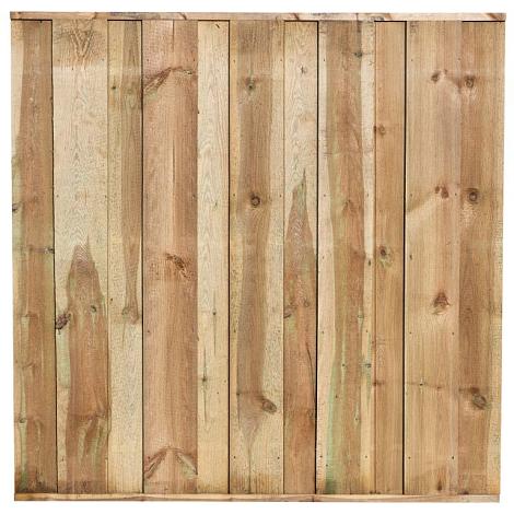 Tuinscherm geïmpregneerd 11 planks - Losser H180xB180cm fijnbezaagd - schutting
