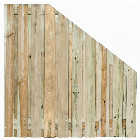 Tuinscherm geïmp. 21 planks (19+2) - Enschede 180/90x180cm VERLOOP - schutting