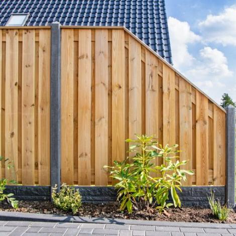 Tuinscherm geïmp. 21 planks (19+2) - Enschede 180/90x180cm VERLOOP - schutting