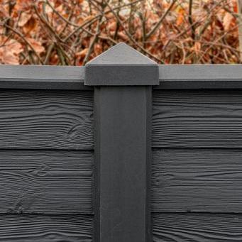 Berton©-sleufpaal 11.5x11.5 gecoat - 11.5x11.5x272cm hoekmodel - Spui-serie