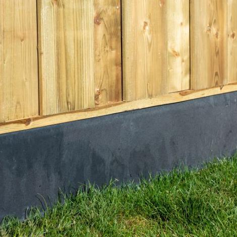 Onderplaat antraciet voor betonpaal 3.5 x 25x184 cm