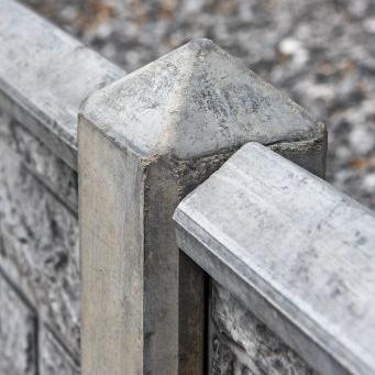 Betonafdekkap voor alle platen antraciet (lengte in het werk aan te passen)  x 180