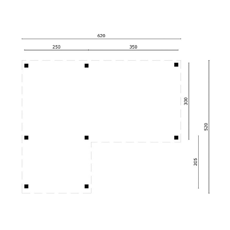 DHZ Prieel Beerze - 620x520cm basis
