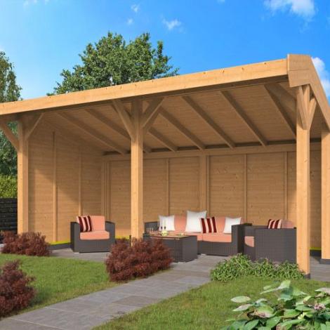 DHZ Kapschuur Goor - 600x300cm incl. schroefpakket (2 colli) - Dakleer: 40 m² / Shingles: 36 m² / Aq