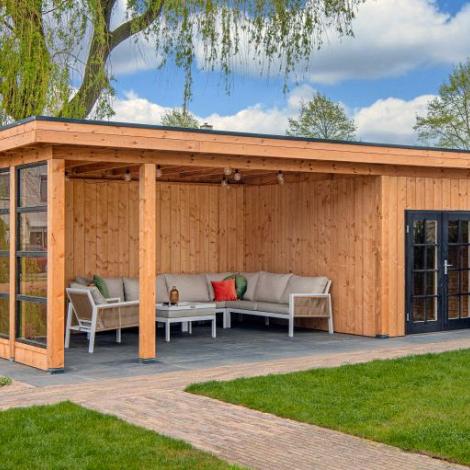 DHZ Plat dak Vriezenveen - Zwart 750x355cm