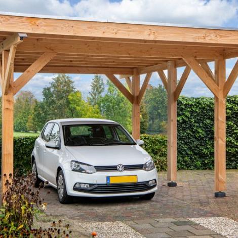 DHZ Carport Plat dak Lemmer - 450x600cm basis