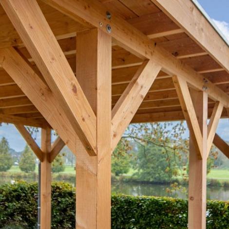 DHZ Carport Plat dak Lemmer - 450x600cm basis