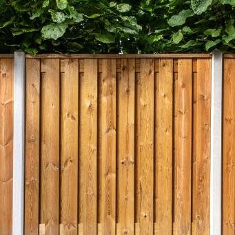 Onderplaat wit/grijs voor betonpaal 3.5 x 25x184 cm