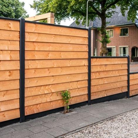 Berton©-paal gecoat, diamantkop - 10x10x220cm - IJssel-serie - voor scherm: 120x180