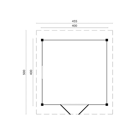DHZ Zadeldak Tubbergen - Zwart 400x400cm