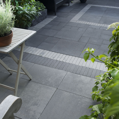 Platinum Line Light 60x60x4 Zwart/Grijs