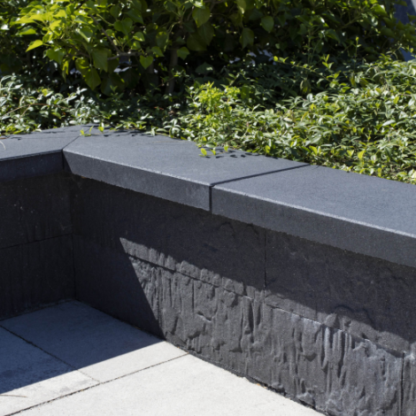 Afdekrand 100x25x5 Zwart