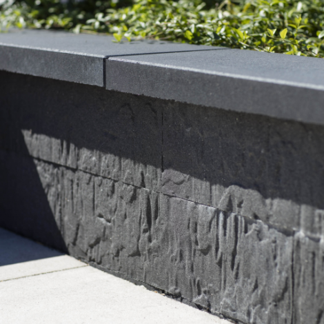 Afdekrand 100x25x5 Zwart
