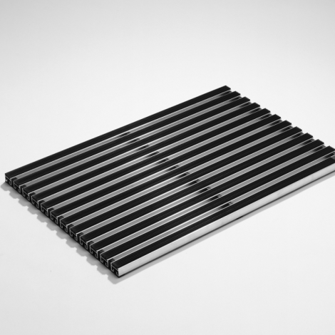 Schoonlopermat rubberstroken 60x40cm