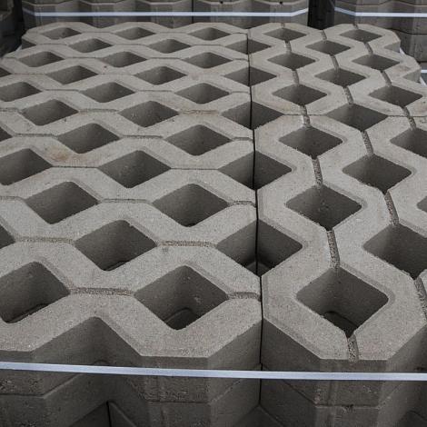 RS. Grasbetontegel 60x40x10cm - Grijs