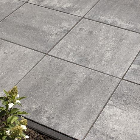 Fibraton 60x60x4 Zwart/Grijs