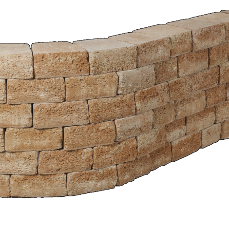 Pilestone 23/17x21,5x10 cm - Geel genuanceerd