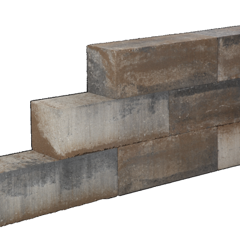 Lineablock 15x15x45 Bruin/Beige/Zwart