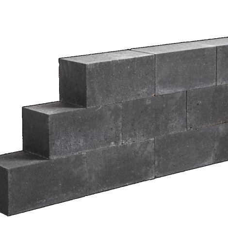 Lineablock 15x15x30 Antraciet