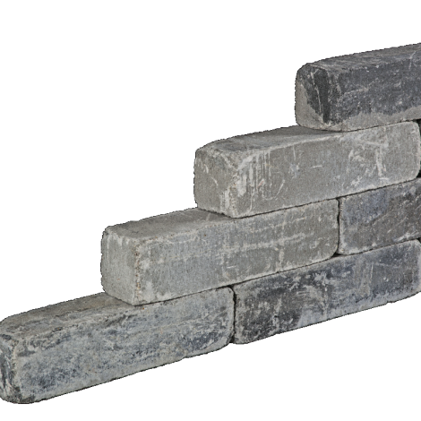 Blockstone 15x15x60 - Zwart/Grijs
