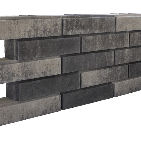 Allure Block Linea 15x15x60 - Grijs/Zwart