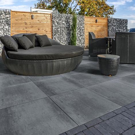 Preston 60x60x4 Antraciet gevlamd