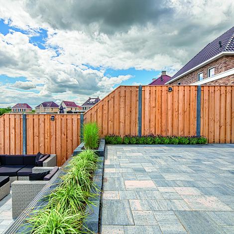 Tuinscherm/Schutting Zwarte Woud 180 x 180 cm - lariks