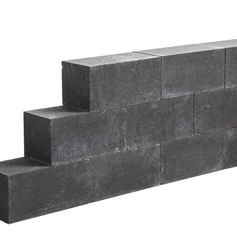Lineablock 15x15x45 Antraciet