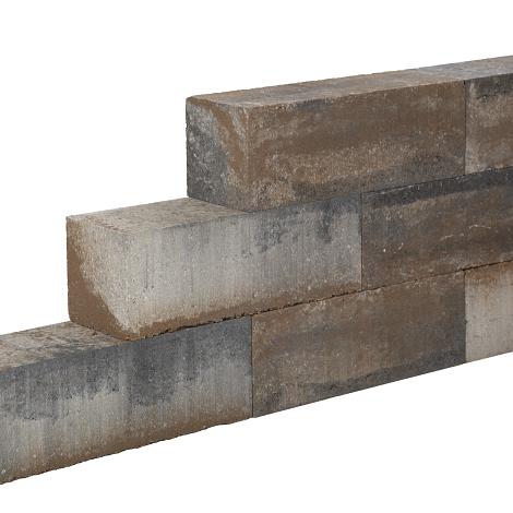 Lineablock 15x15x30 Bruin/Beige/Zwart
