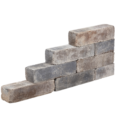 Blockstone 15x15x45 - Bruin/Beige/Zwart
