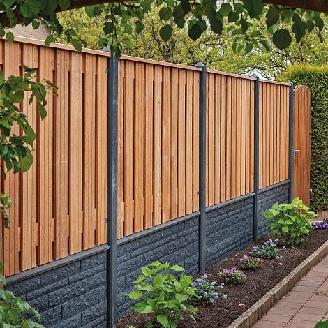 Onderplaat Rotsmotief dubbelzijdig 3.5 x 36x184 cm - Antraciet