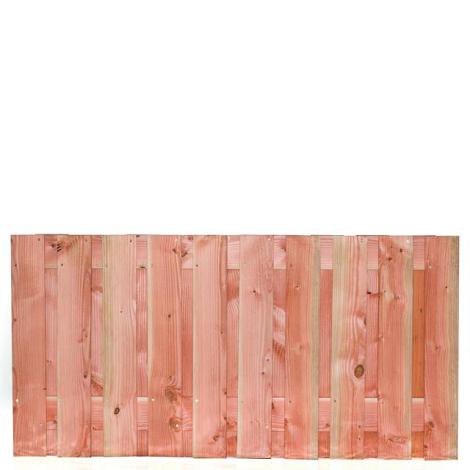 Tuinscherm lariks 21 planks (19+2) - Zwarte Woud 90x180cm - schutting