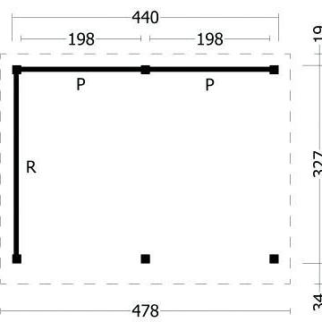 Oslo L Type 2 - Potdekselplank blank