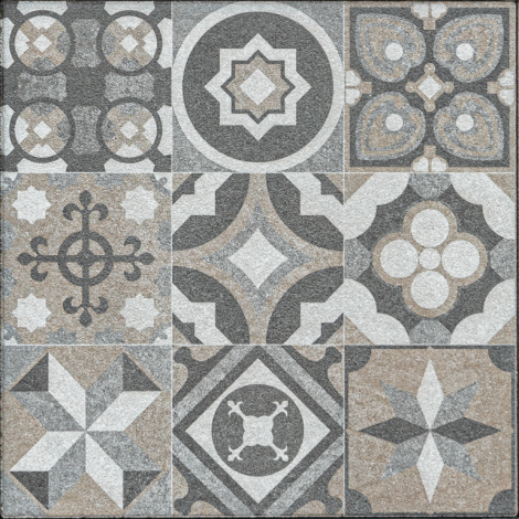 Campino 60x60x4 cm - Mosaic - Taupe