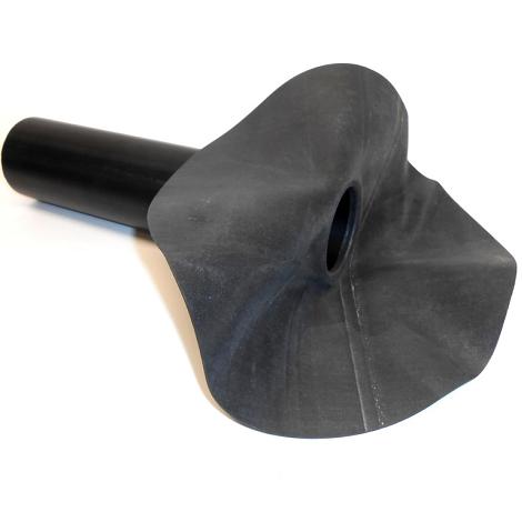 Dakdoorvoer 63mm met epdm flap Rond