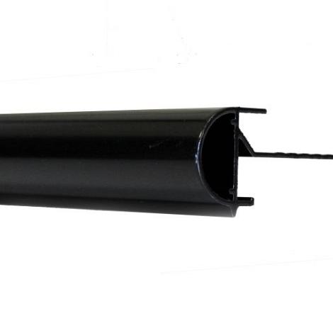Aluminium daktrim KRAAL 26x45x2500 mm - ZWART
