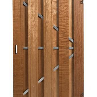 Deur met frame Universeel hardhout 180x100 poort