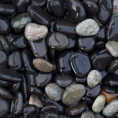 Beach Pebbles 8/16 mm - antraciet 20kg