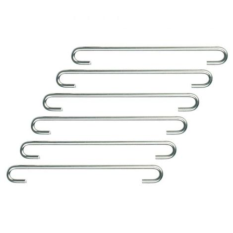 Gaasverbinder - 9 cm RVS - Gaasverbinder om 2 gazen bij elkaar te houden / 6 stuks per hoogte 180cm