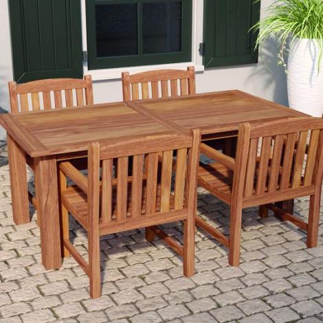 Tuintafel teak - Solide modern 300x100cm