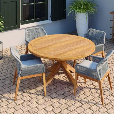 Tuinset teak - Tafel rond