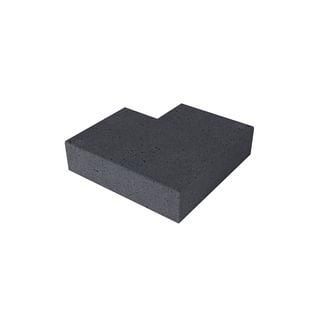 Oud hollandse hoekstuk trapelementen binnen 90° antraciet (37x15cm)