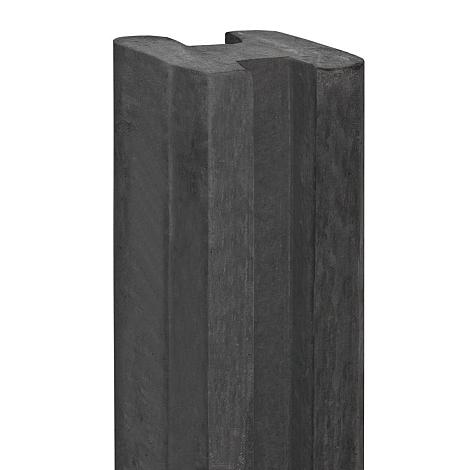 Berton©-E-sleufpaal 10x10 antraciet - 10x10x270cm eindmodel - Eems-serie