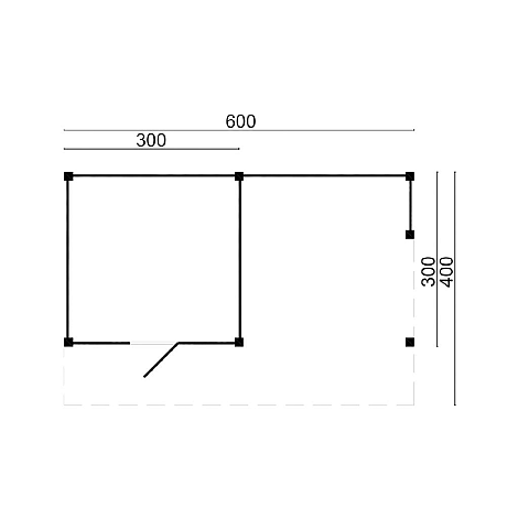 DHZ Kapschuur Markelo (3 colli) - 600x300cm basis