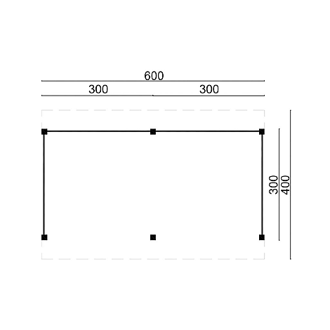 DHZ Plat dak Dalfsen - Zwart - 600x300cm