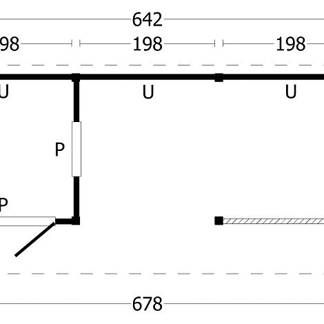 Bergen L Type 8 - Potdekselplank blank